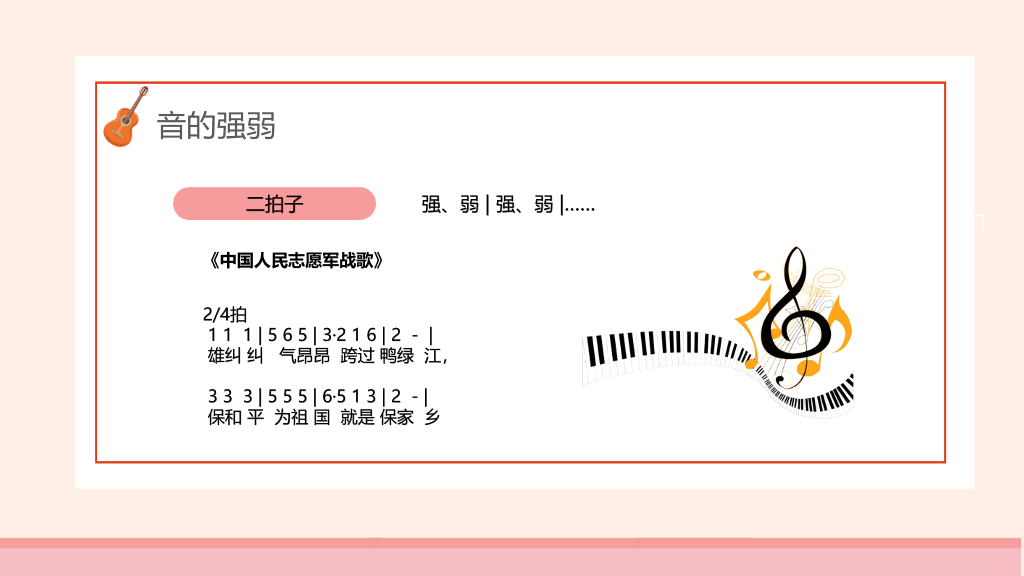乐谱乐理基础知识PPT模板