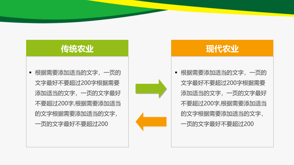 水稻玉米农业农产品PPT模板