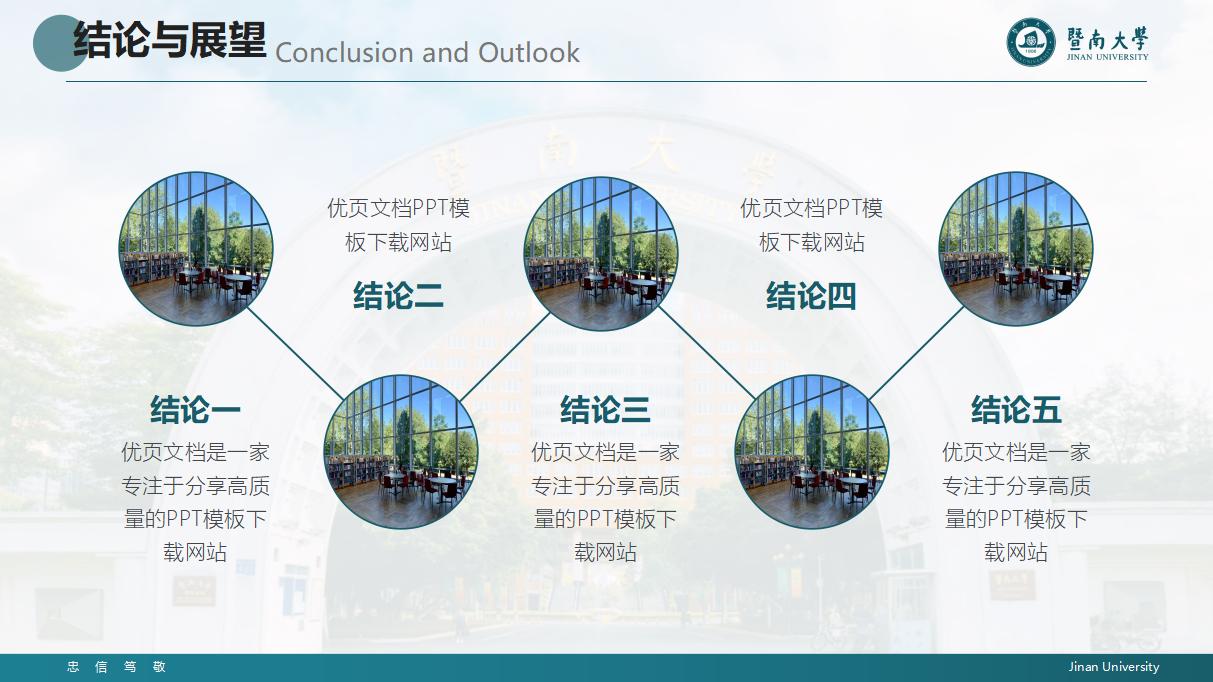 115#暨南大学汇报答辩通用PPT模板
