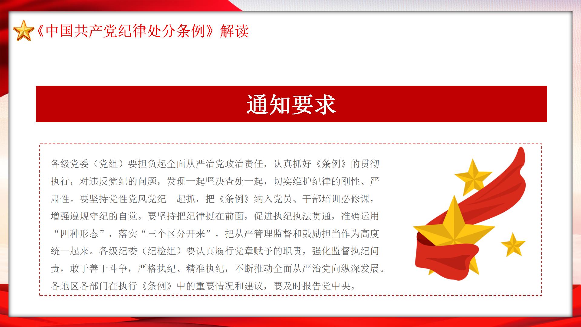 54#中国风#红色#纪律处分条例ppt