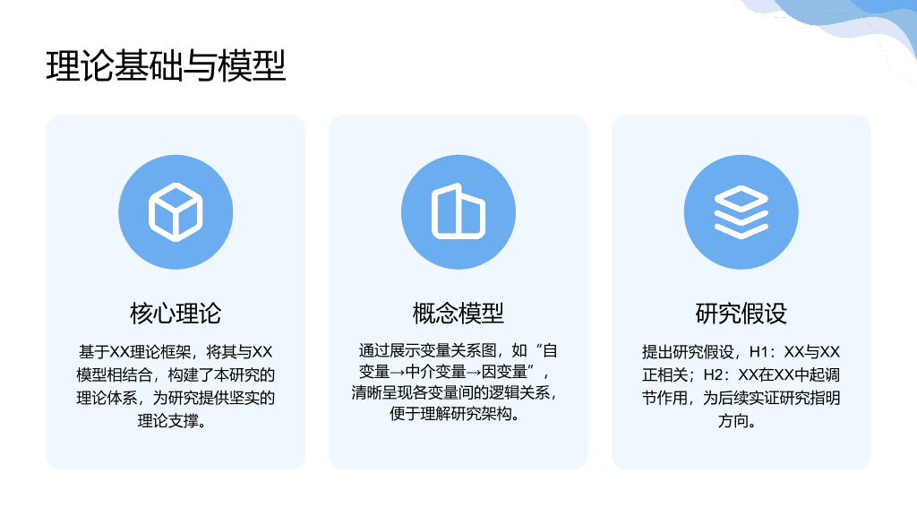 115#简约风#蓝色#毕业答辩报告