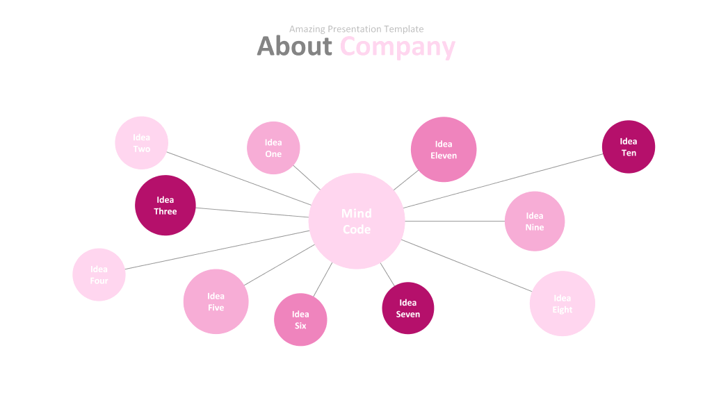 玫红色系商务PPT图表合集-7