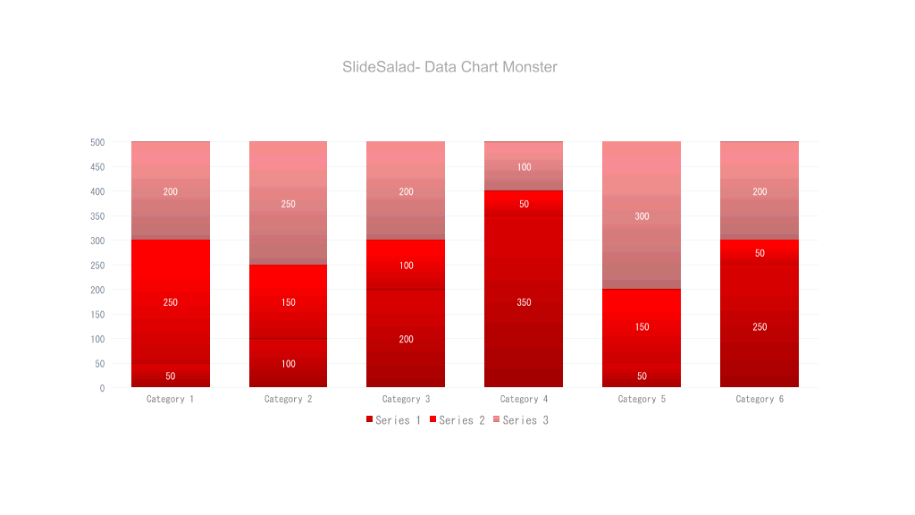 红色数据统计PPT图表合集-5