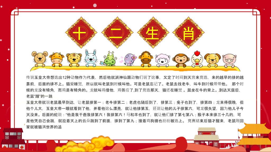 红色新年春节习俗文化介绍-24