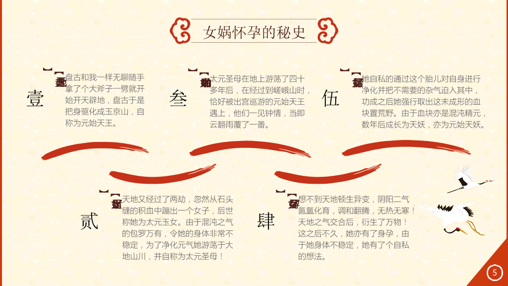 中国故事神话传统PPT模板-21