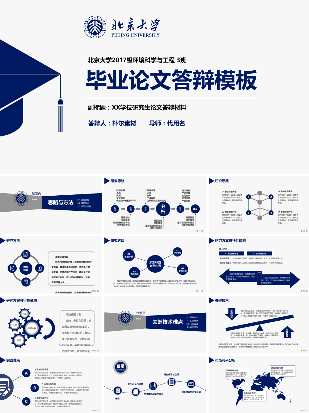 北京大学毕业论文答辩模板 (3)
