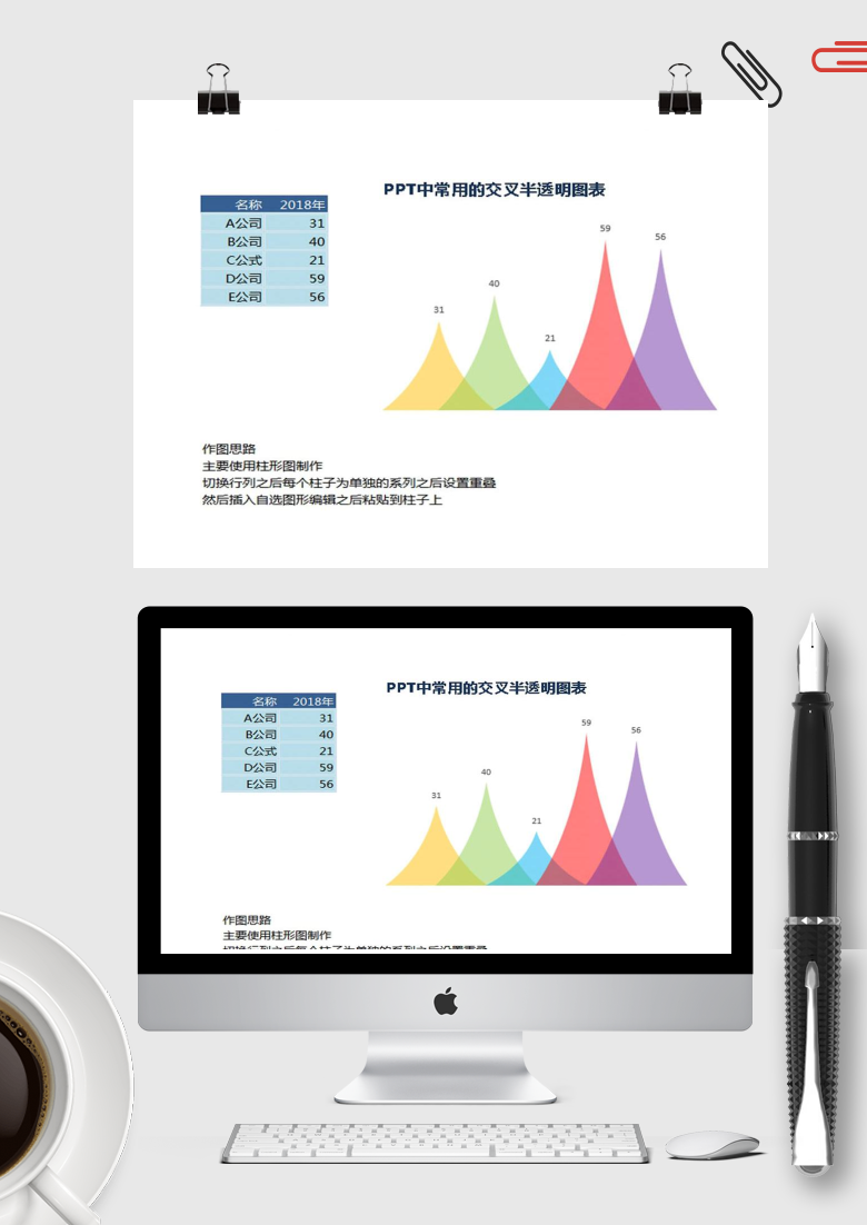 PPT变形柱形图-Excel图表