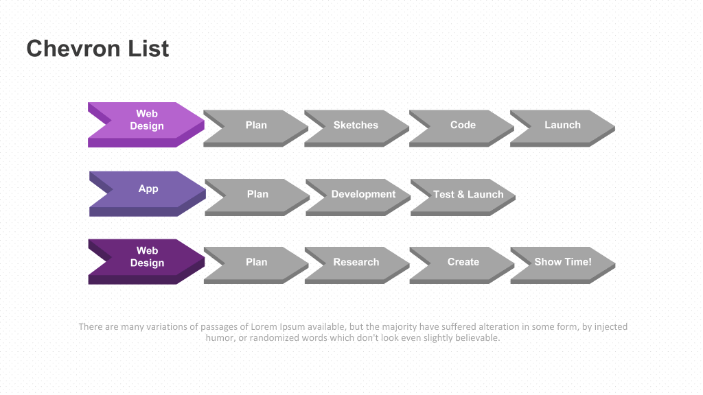 紫色商务对比关系PPT图表-2
