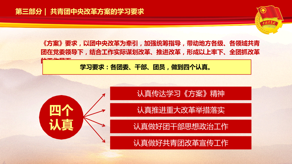 共青团中央改革方案PPT模板-18