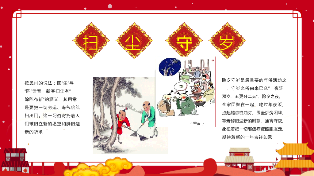 红色新年春节习俗文化介绍-13
