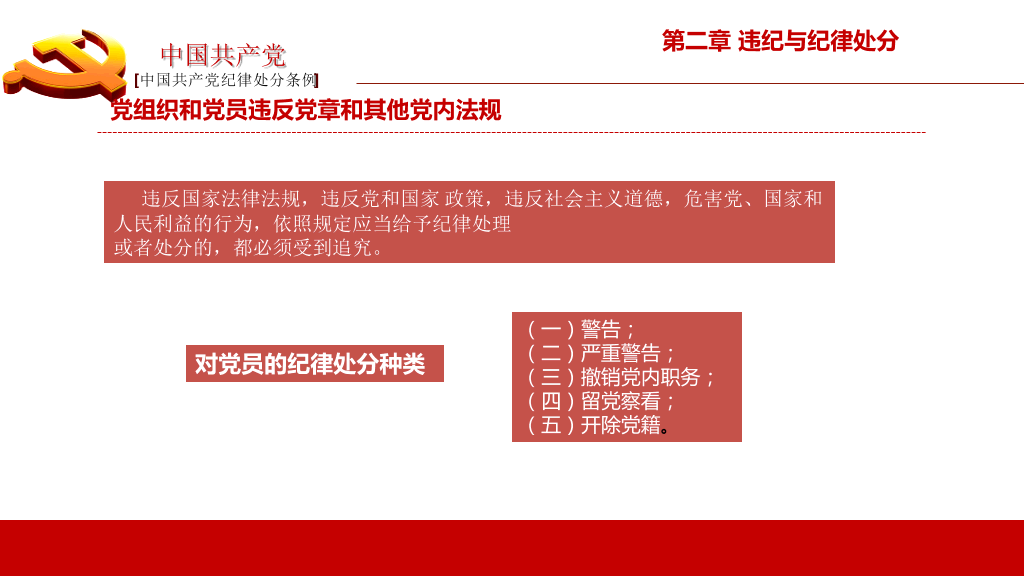 中国共产党纪律处分条例PPT模板-27
