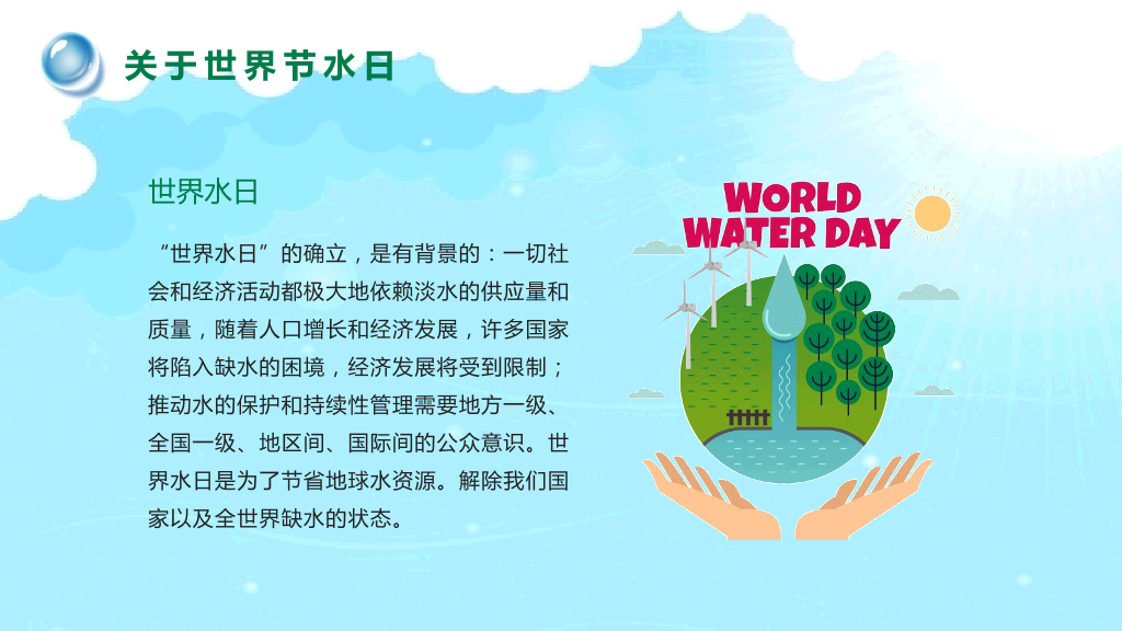 世界节约水资源日-23