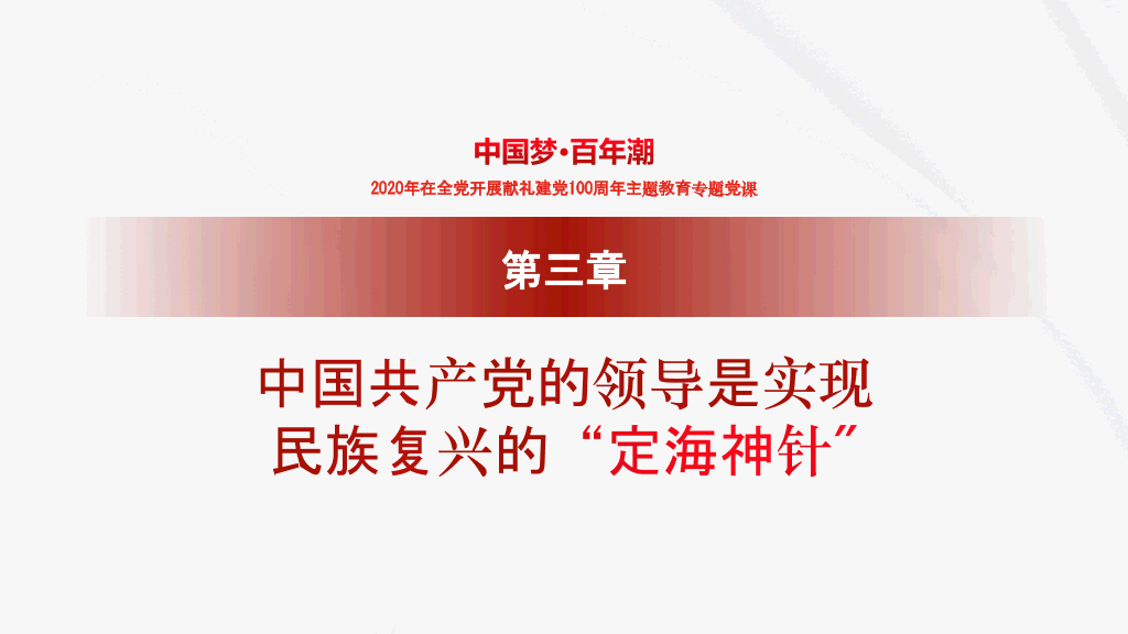 中国梦百年潮，建党周年主题教育专题党课-11